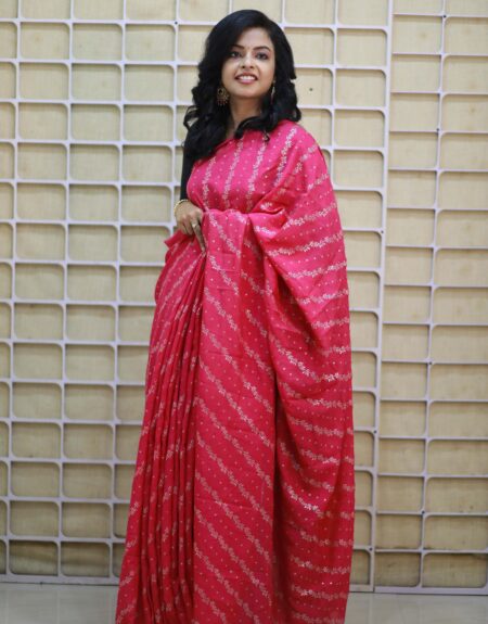 Vibrant Pinky Saree