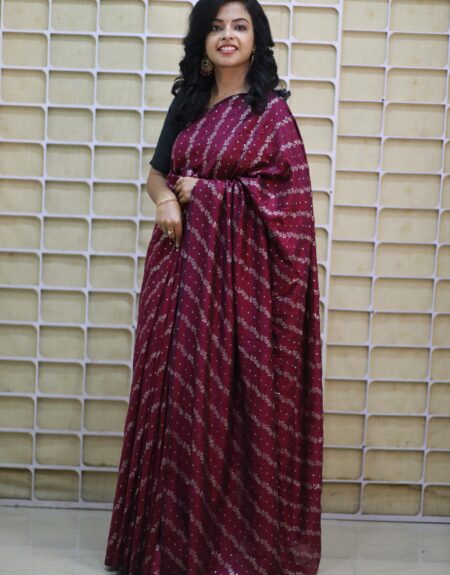 Vibrant Wiskey Saree
