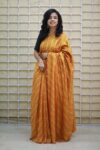 Vibrant  Turmeric Saree