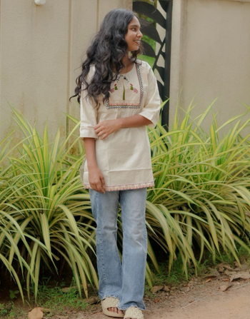 Elephant Thread Jeans Top